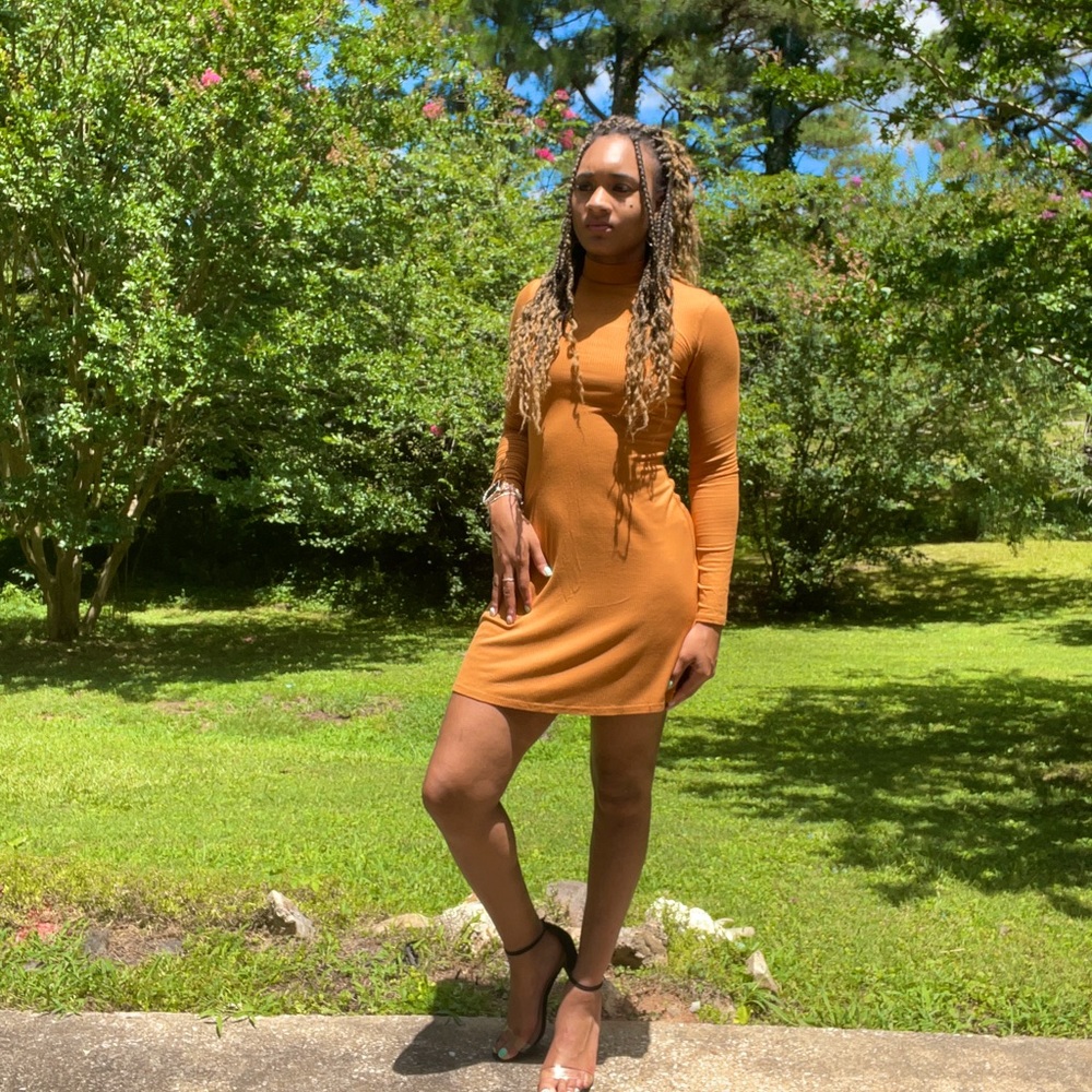 Medium Mustard Orange Dress from F21